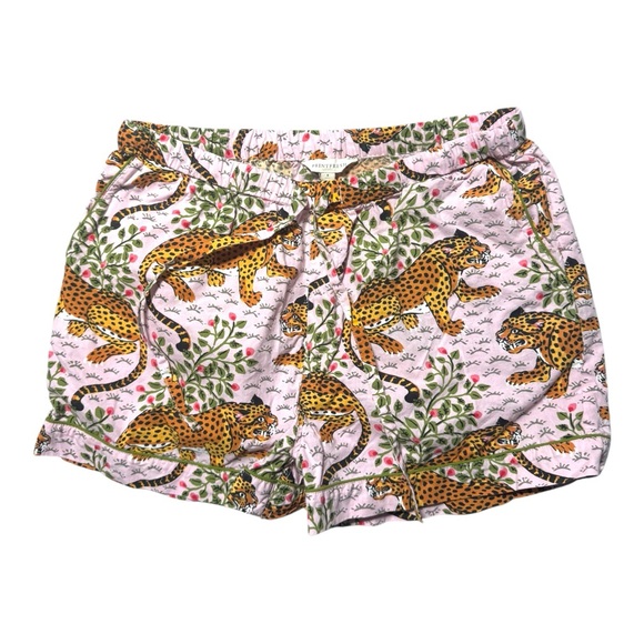 Printfresh Other - NWOT PRINT-FRESH WOMENS SMALL PAJAMA SHORTS LEOPARD ANIMAL PRINT PINK